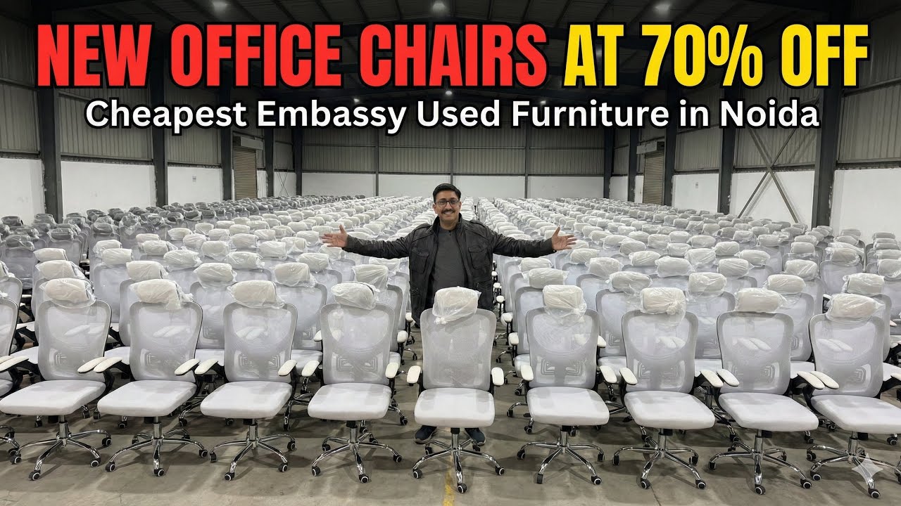 Cheapest Embassy Used Furniture in Noida | Office Chairs are 70% OFF #decor #officechairs #furniture