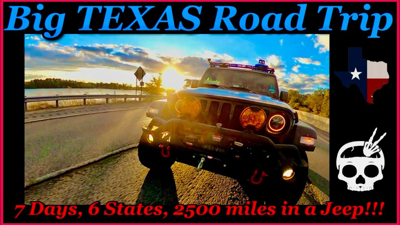 2500 mile (Jeep) Road Trip 😎 NO HOTELS!!! ⛺️ Overlanding style 🍁Pt 1: Georgia to Amarillo Texas.