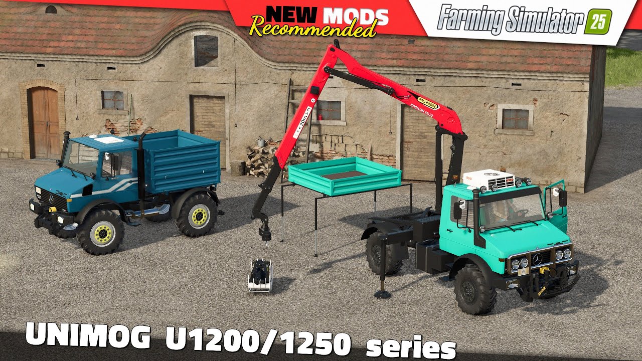 FS25 | Unimog U1200,U1400,U1600 and U1250,U1450,U1650 Series - Farming Simulator 25 Mods Review QHD