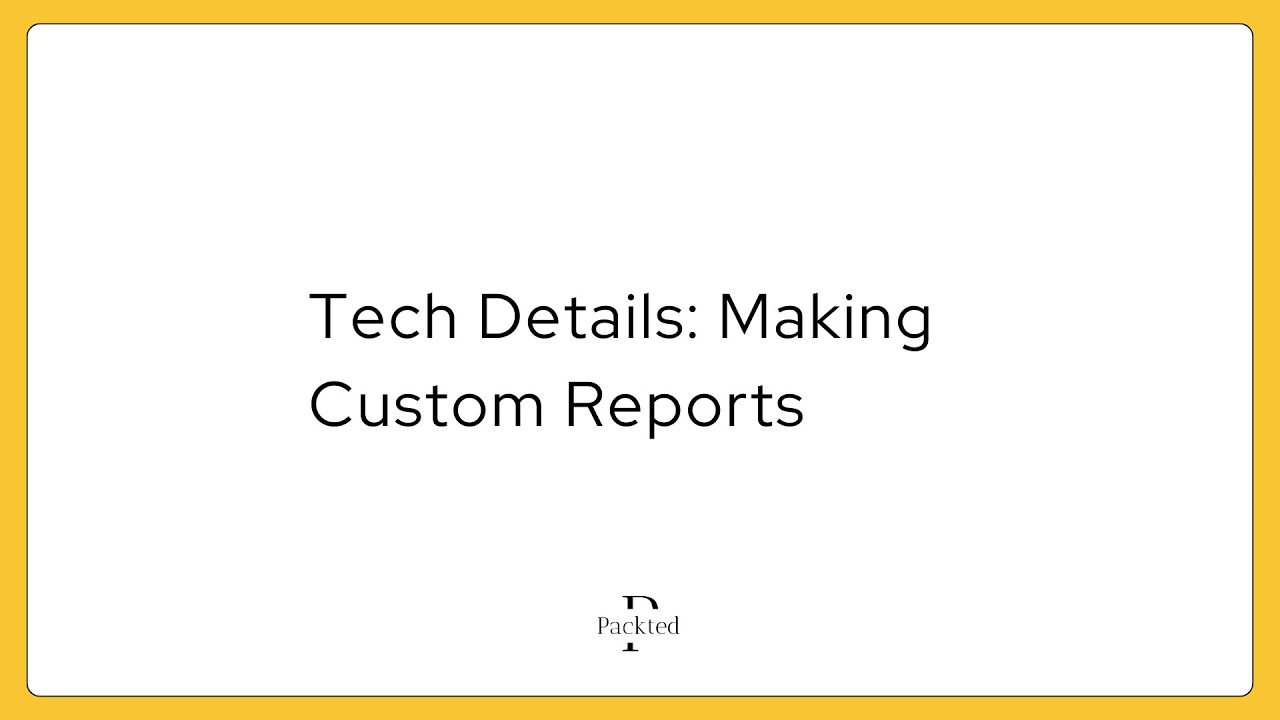 How to make custom reports in GA4 using the tech details template