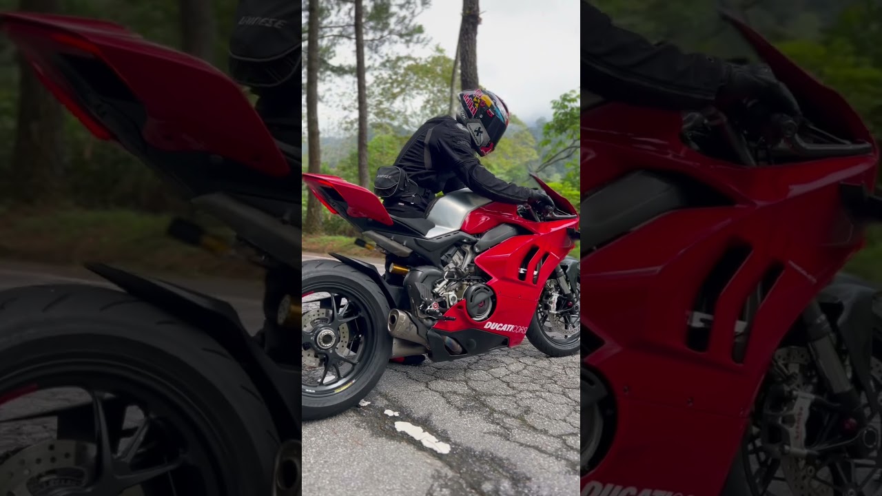 Ducati Panigale v4 akrapovic fullsystem exhaust stm dry clutch