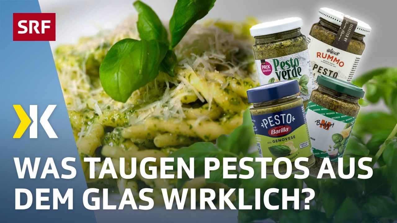 Basilikum-Pesto im Test: Vier Marken fallen durch | 2025 | Kassensturz | SRF