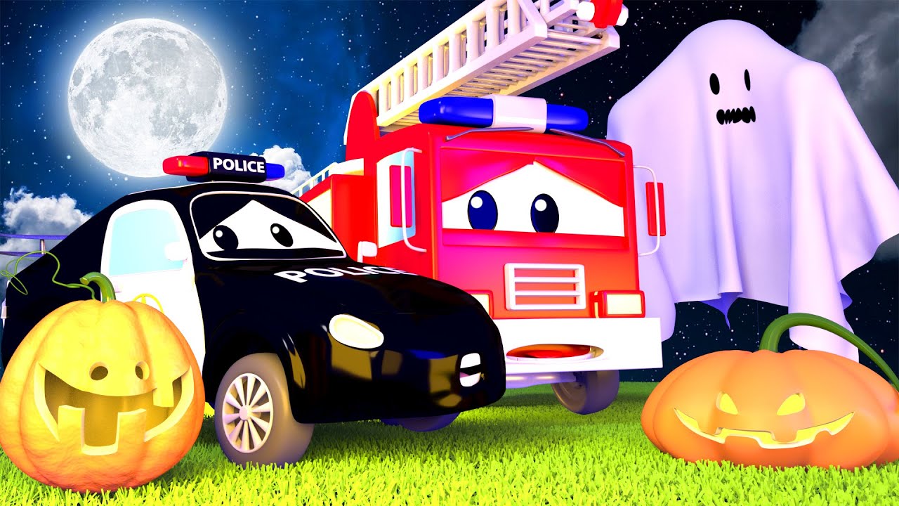 หน่วยลาดตระเวนรถ 🚒 ผีหลอกเด็กๆ ในคาร์ซิตี้ พิเศษวันฮาโลวีน HALLOWEEN for Kids  🚒 หน่วยลาดตระเวนรถ