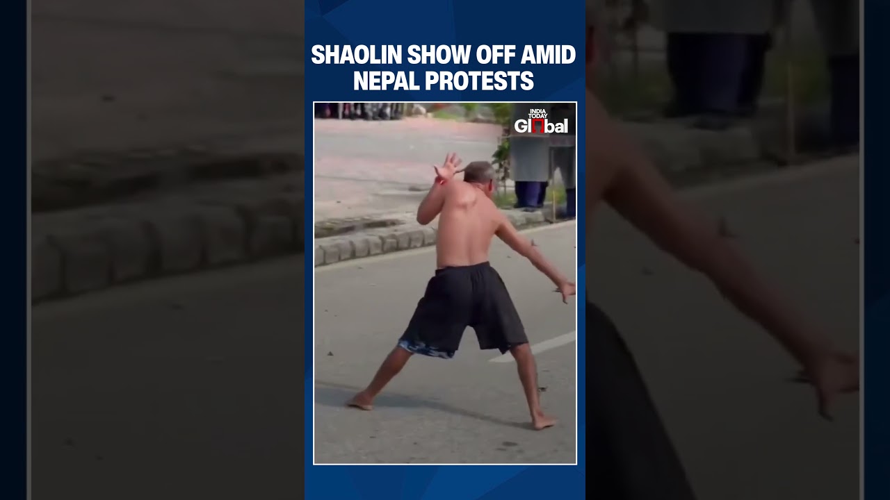 Shaolin-Inspired Youth Defy Riot Police Amid Deadly Nepal Protests | #shorts