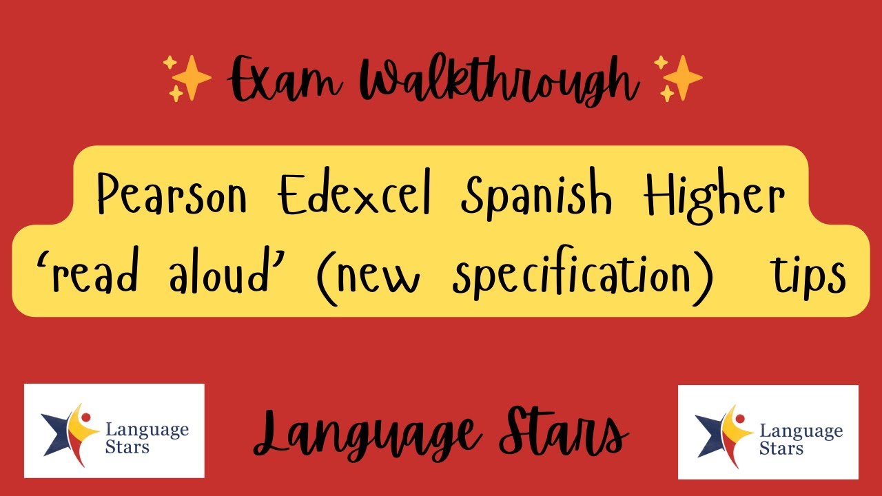Edexcel Spanish GCSE Read Aloud