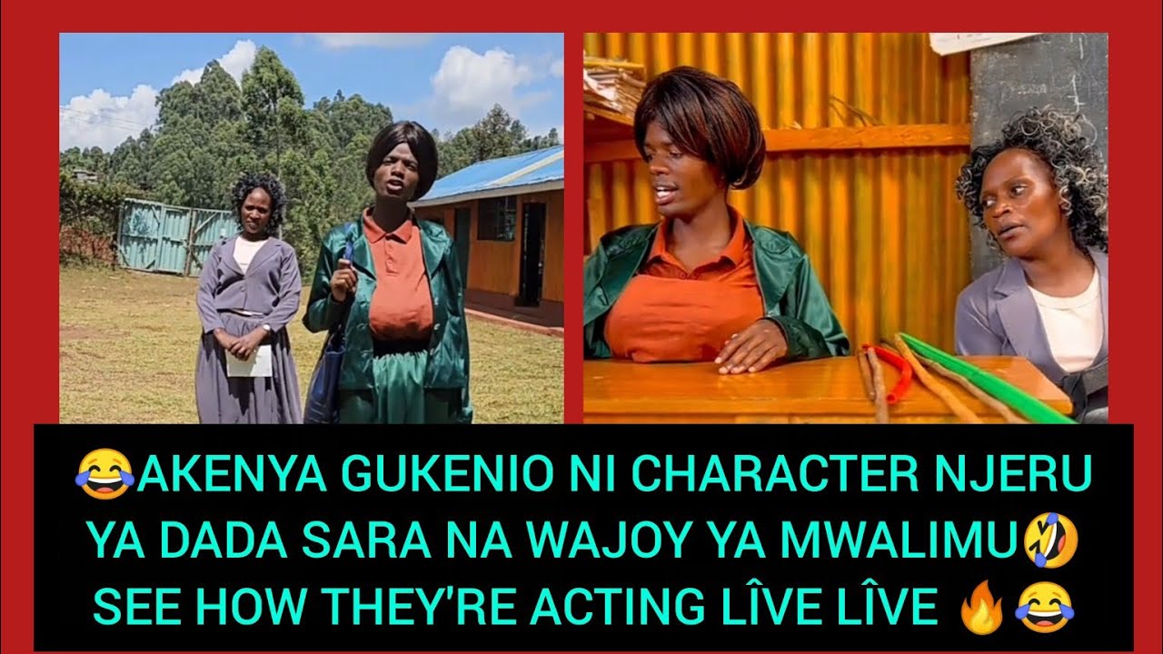 😂 Dada sara & wajoy gutîga akenya makenete ni character njeru ya mwalimu 🤣 see how they act live 😂