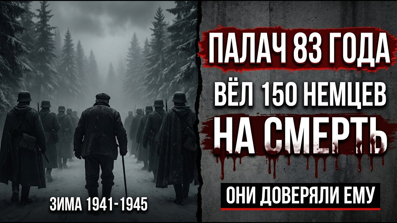 ОН ВЁЛ 150 НЕМЦЕВ НА СМЕРТЬ. ЕМУ БЫЛО 83 ГОДА. ОНИ ДОВЕРЯЛИ КАЖДОМУ ЕГО ШАГУ