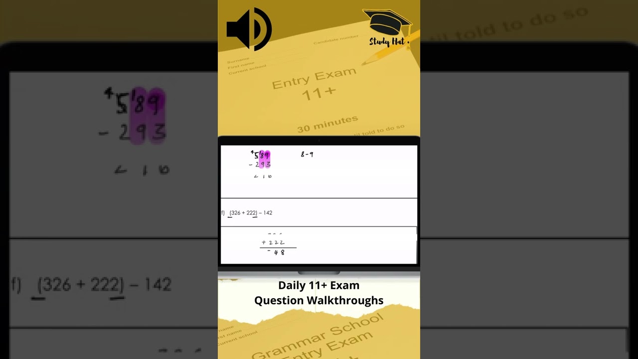Daily 11 Plus Exam Question - Maths