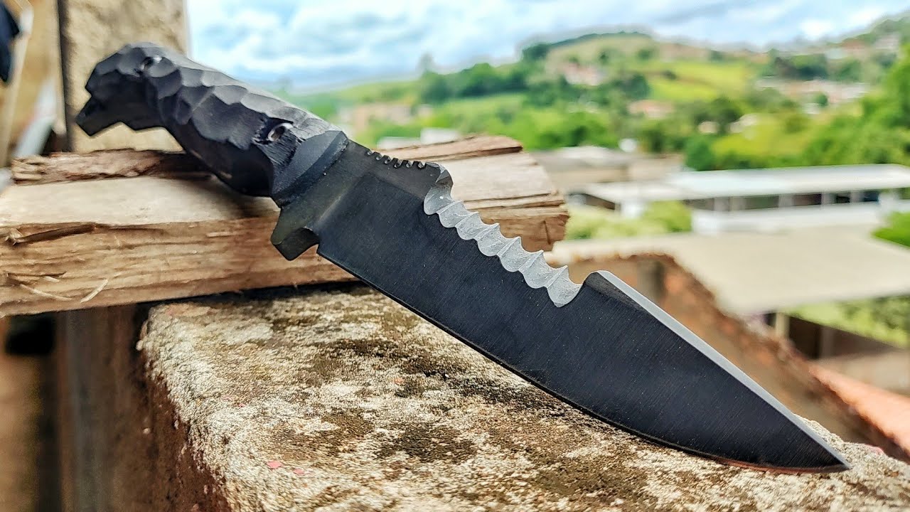 Knife Making - Making a Dark Tactical Knife