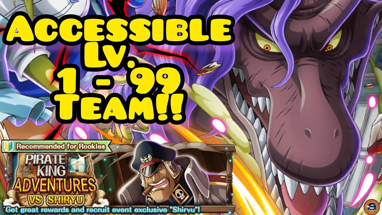 ACCESSIBLE TEAM vs PKA Shiryu LEVEL 1 - 99 FC Blackbeard/Aokiji [OPTC]