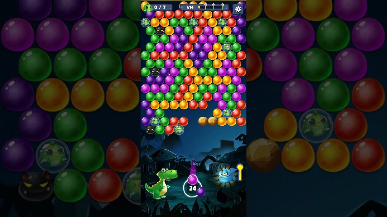 Bubble shooter primitive Gameplay