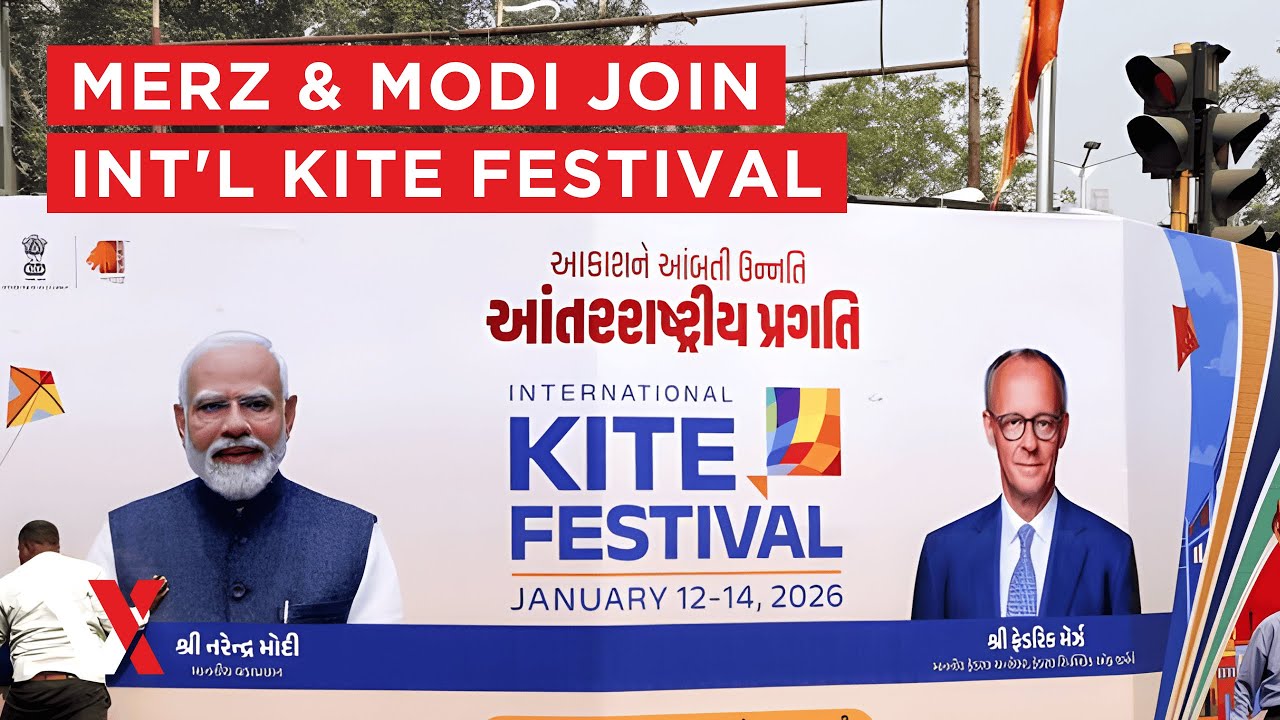 LIVE | German Chancellor Merz & India PM Modi Take Part In Int'l Kite Festival In Ahmedabad | VERTEX