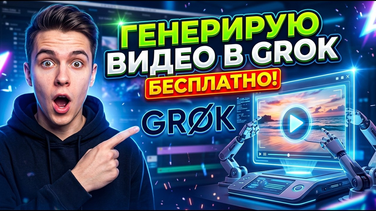 Сервис для генерация видео БЕСПЛАТНО и БЕЗ ЛИМИТОВ в Grok