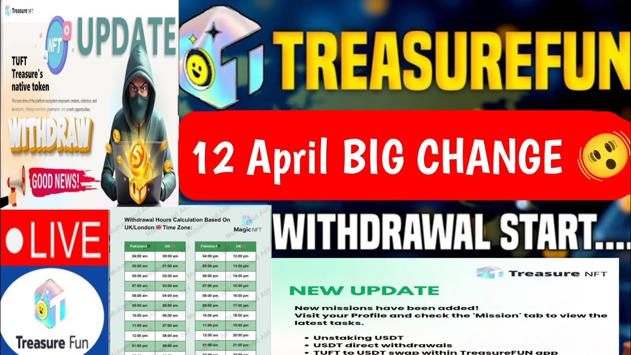 Treasure NFT New Update Today | Treasure FUN New Update Today | Treasure Nft Withdrawal
