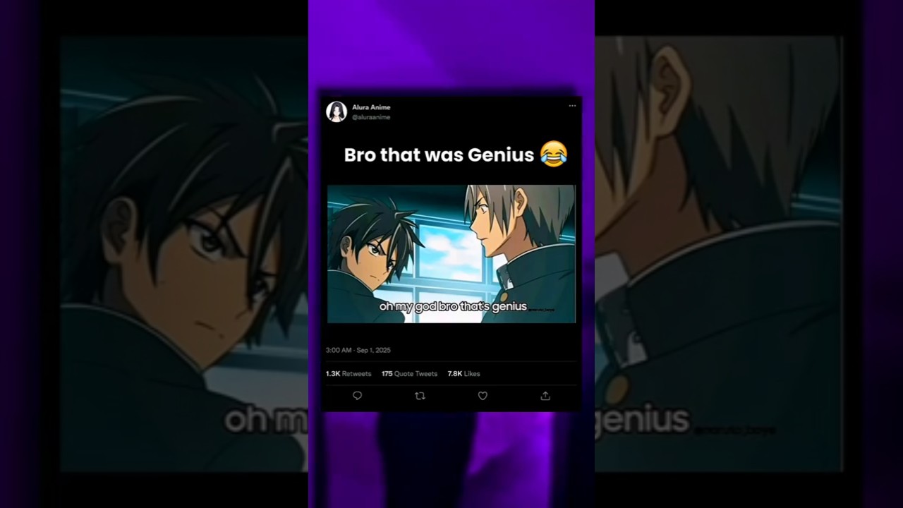 Bro That Was Genius 😂 #anime #funny #shorts #scene