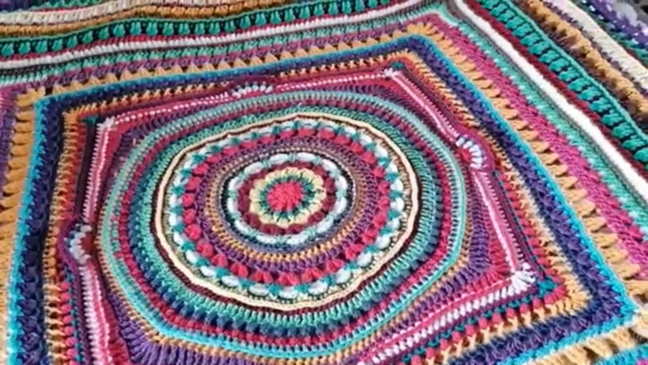 Ashley's Jewel Mandala part 1 left hand version Crochet Nuts