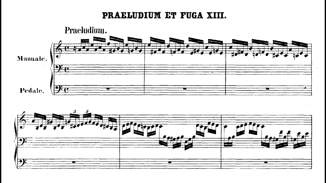 J. S. Bach: Präludium und Fuge a-Moll BWV 543