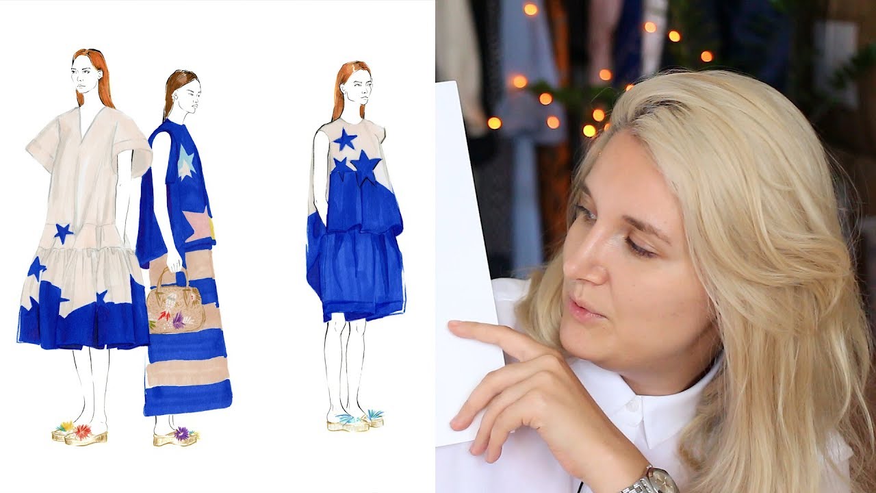 МОЙ СКЕТЧБУК/Обзор новых рисунков (FASHION ILLUSTRATION)