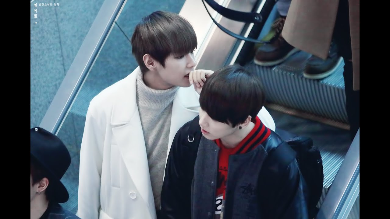 VKOOK has landed! [airport compilation]
