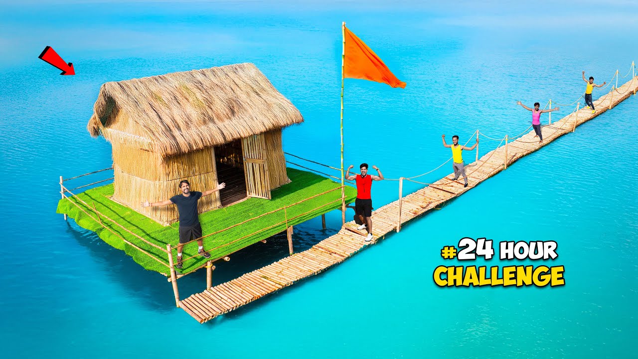 Living 24 Hours In Water...लेकिन पानी में साँप है 😰 | Challenge Accepted
