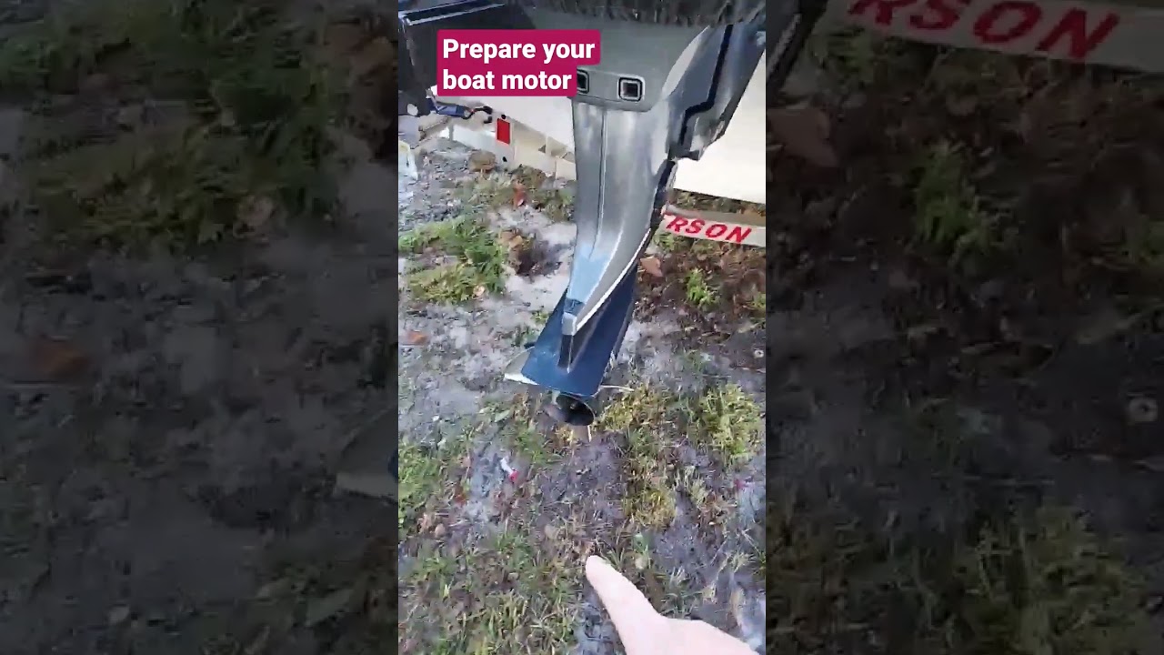 Winterize your boat motor