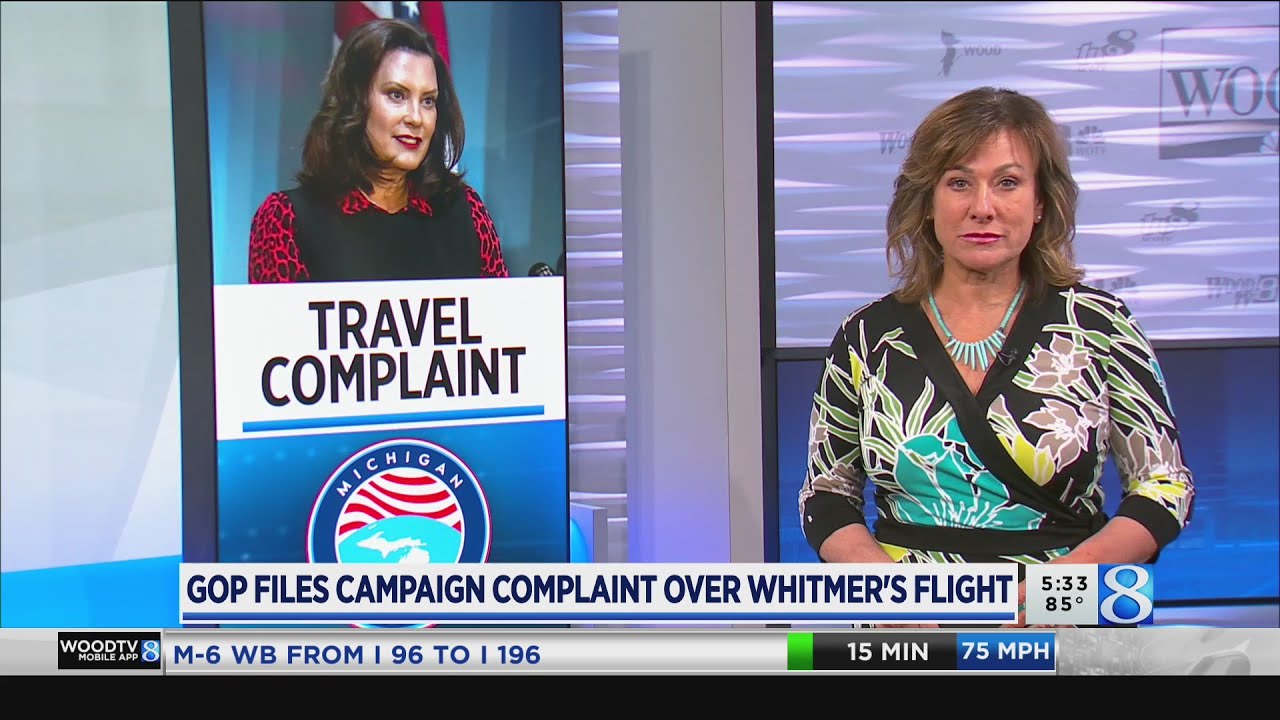 GOP files campaign complaint over Whitmer's flight