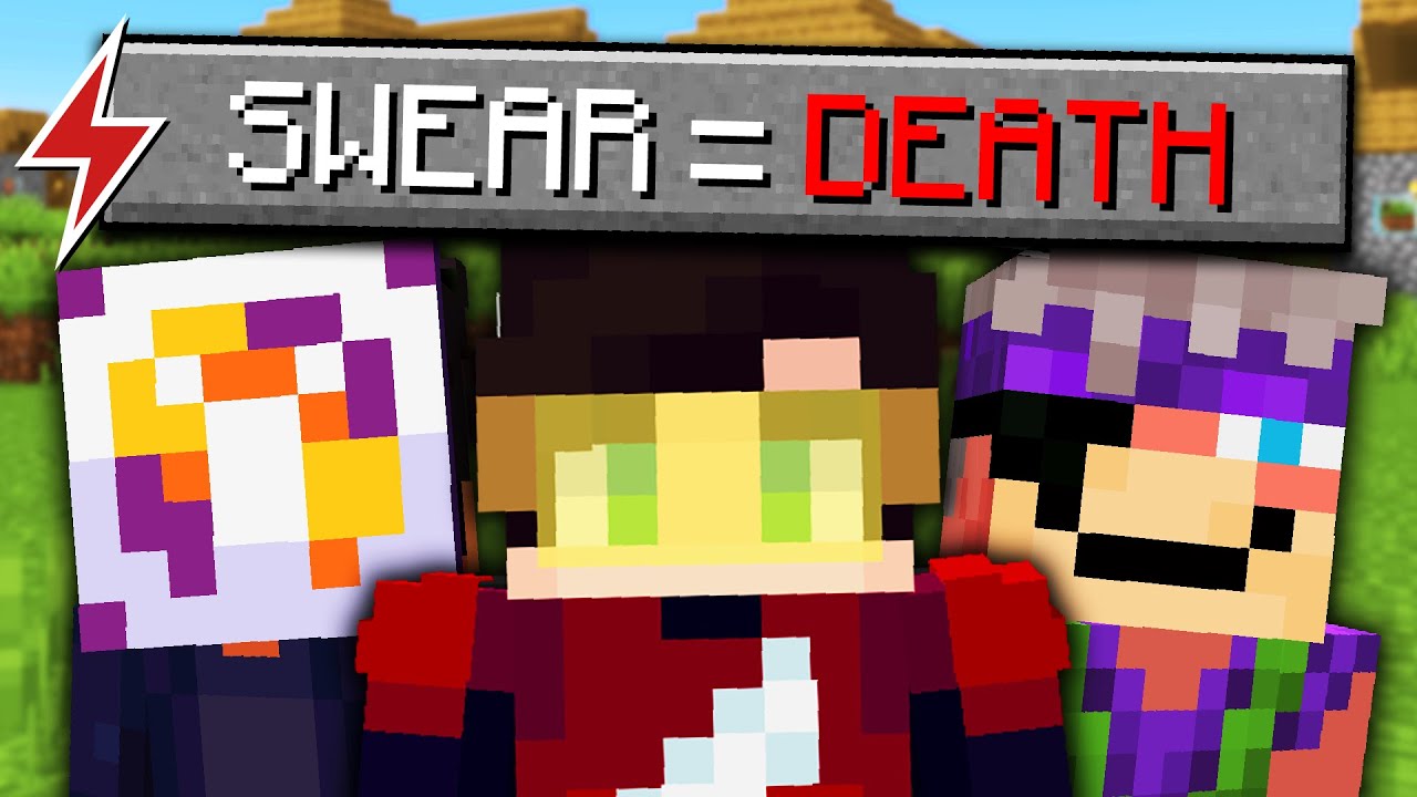 Minecraft but we CAN'T SWEAR ($100 Challenge)