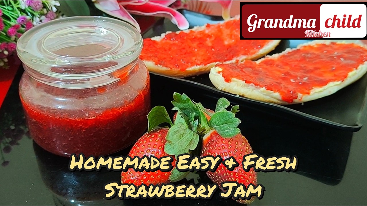 Homemade Easy & Fresh Strawberry Jam Recipe | Homemade Jam Recipe | Fresh Strawberry Jam Recipe