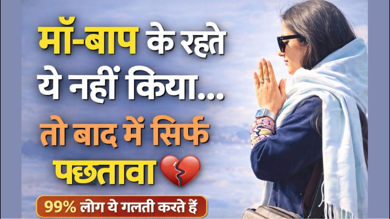 “माँ-बाप के रहते अगर ये नहीं किया… तो बाद में सिर्फ पछतावा होगा 💔”🙏🏻