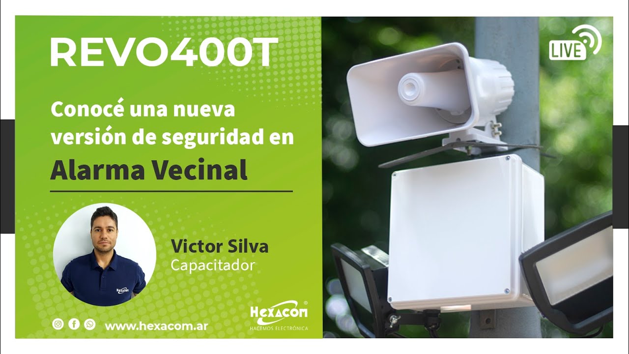 En Vivo !! NUEVA ALARMA VECINAL INTELIGENTE REVO400T