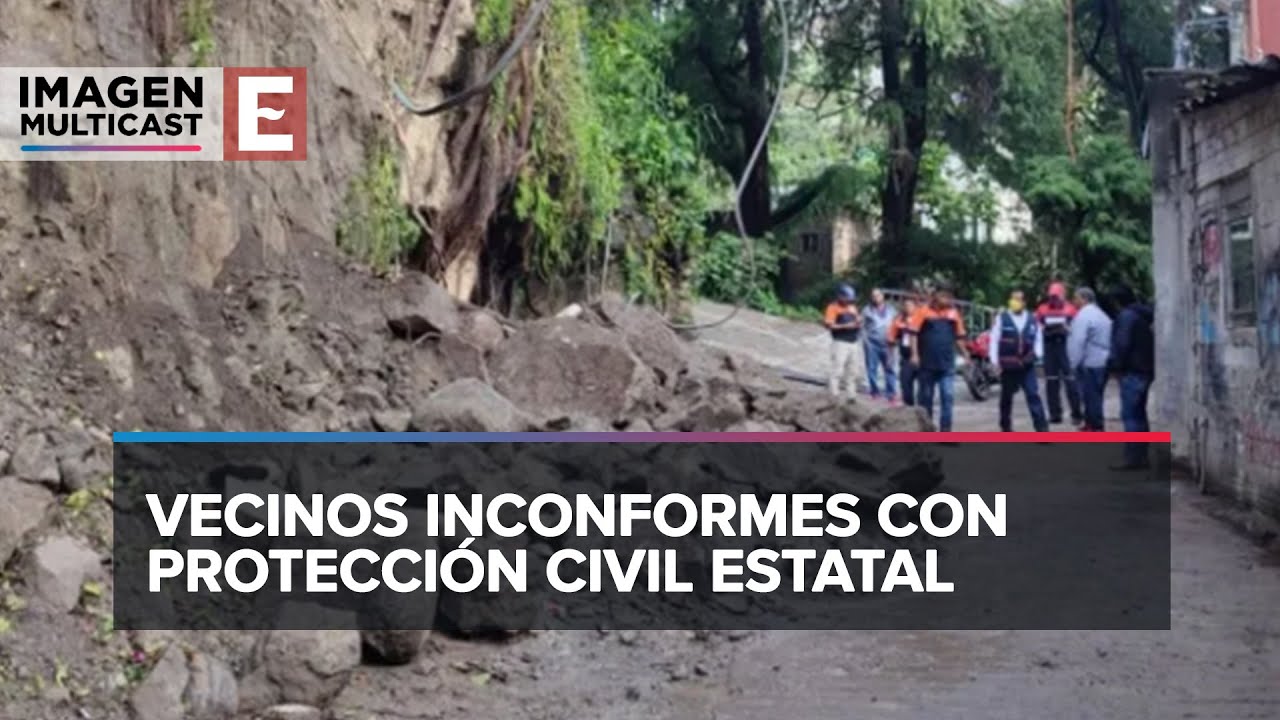 Otro deslave de un cerro en Cuernavaca, Morelos, por lluvias