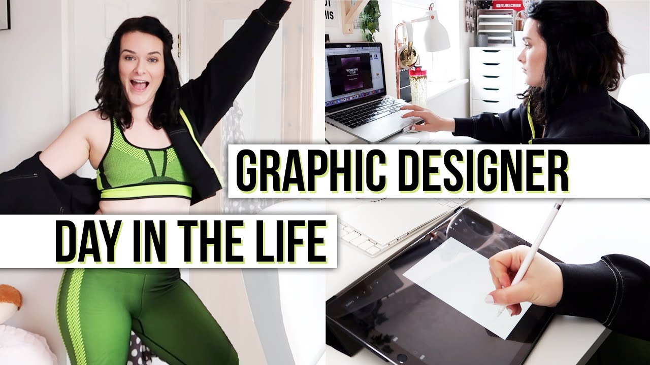 A Day in Life of a Graphic Designer | WORKING FROM HOME