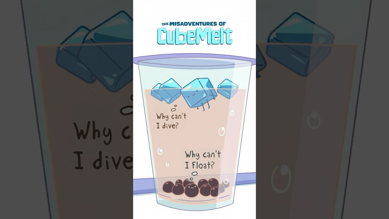 POV: You&rsquo;re Cubemelt in Someone&rsquo;s Boba Tea🧋😨 #shorts #funny #memes #cartoon #cubemelt