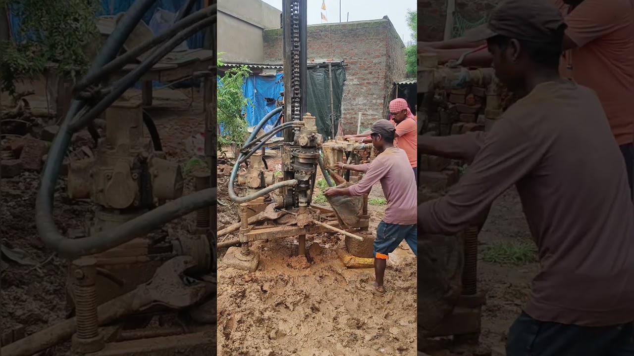 5 hp pani without water check nariyal #water #drilling #borewell #boring