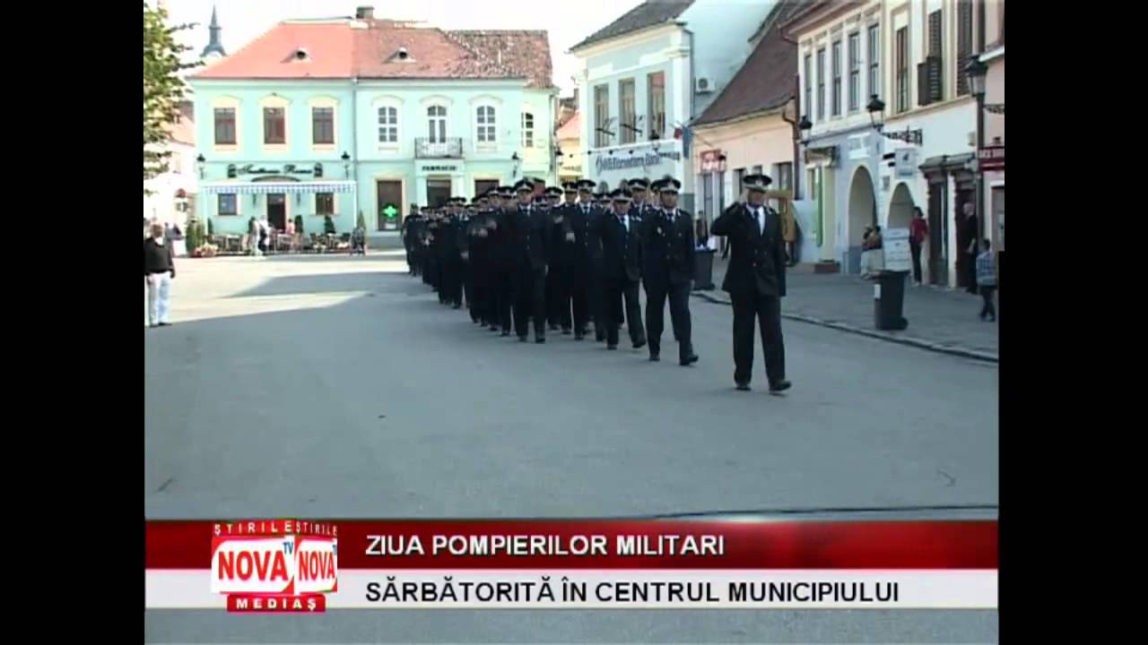 Paradă de ziua pompierilor militari - NovaTv Mediaş