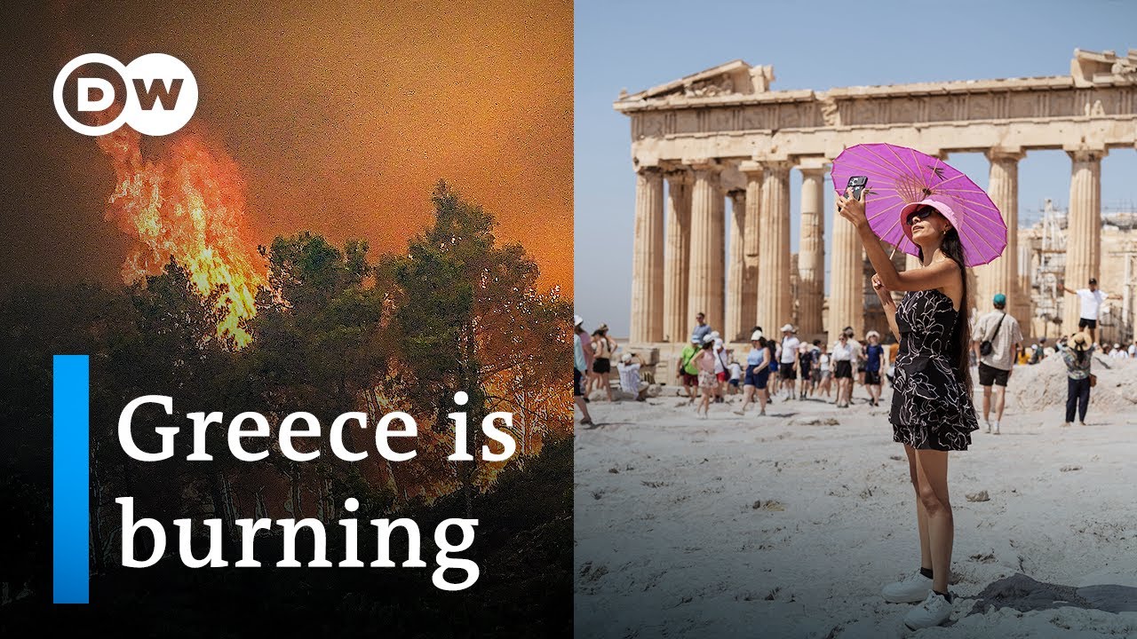 Forests burn, tourists swelter in Greece's longest heat wave ever | DW News
