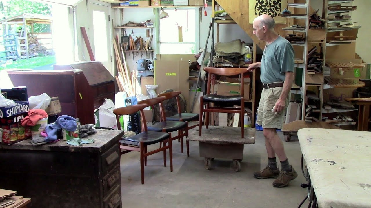 Restoring Midcentury Modern Hans Wegner Teak Chairs - Thomas Johnson Antique Furniture Restoration