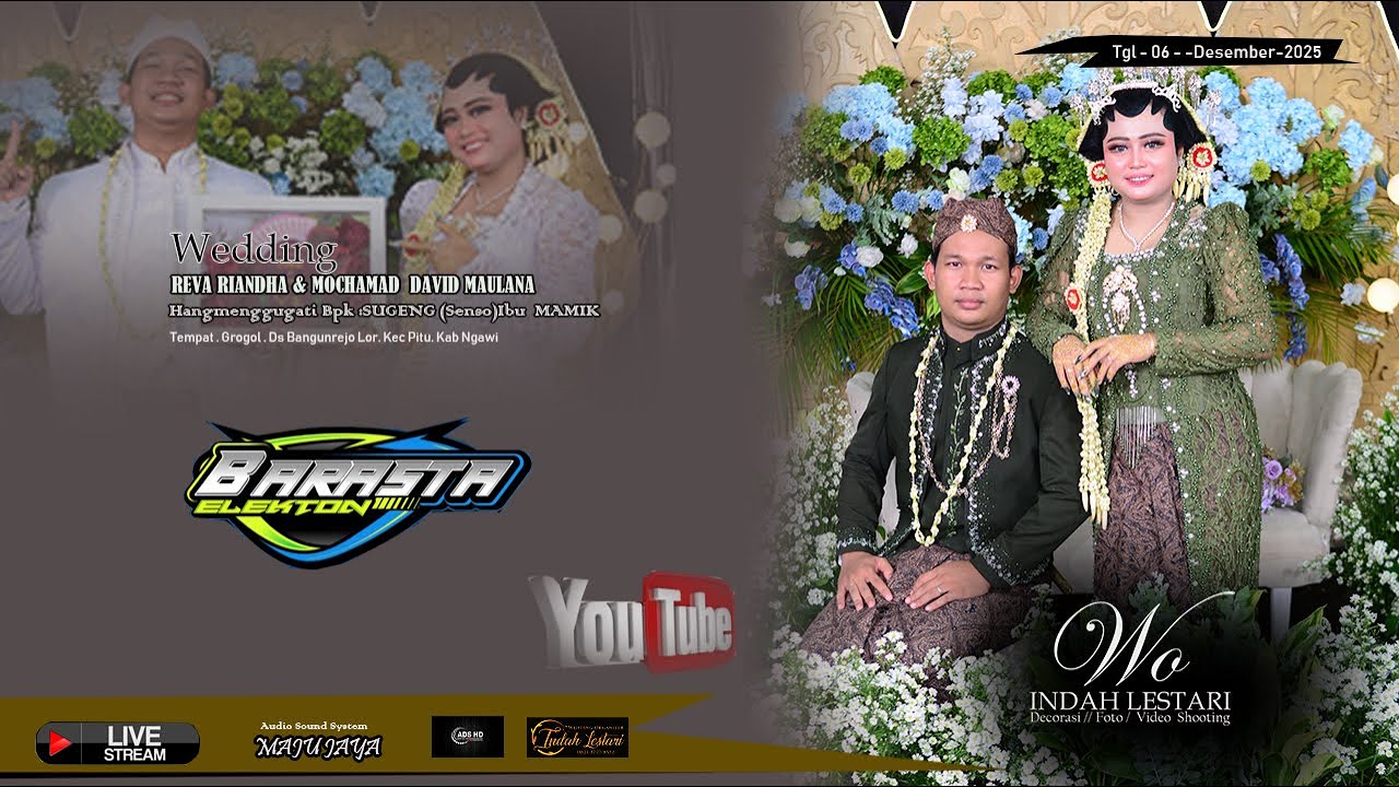 Live GROGOL/ Wedding /REVA& MOCHAMAD.Barasta .MJ Audio