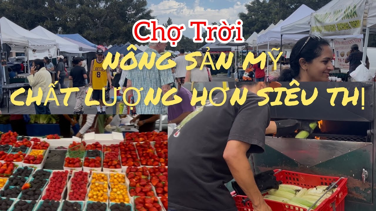 Chợ Nông Sản Tươi Rói Ở Mỹ