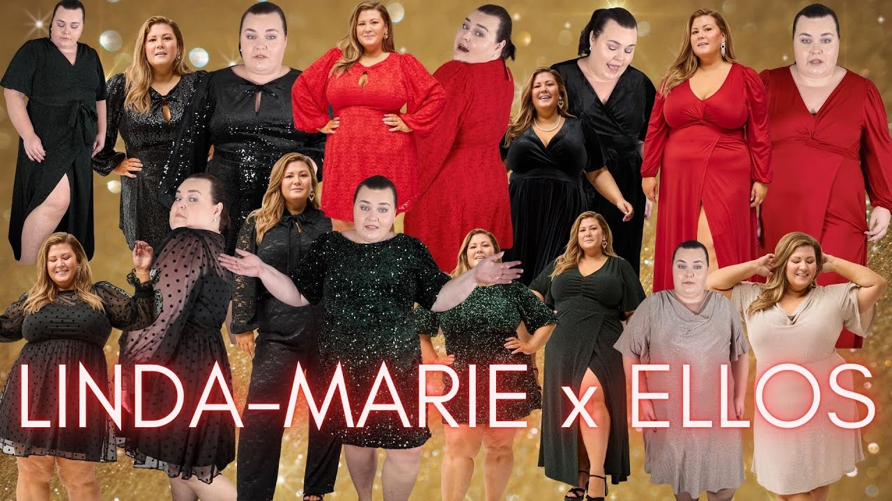 TESTAR HELA LINDA-MARIES KOLLEKTION MED ELLOS (i alla färger!) 🤶 Jul och nyårsklänningar!