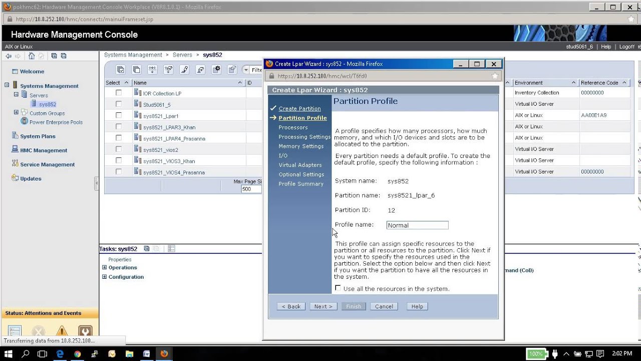 How to create client LPAR on IBM Power using HMC  (part 1)