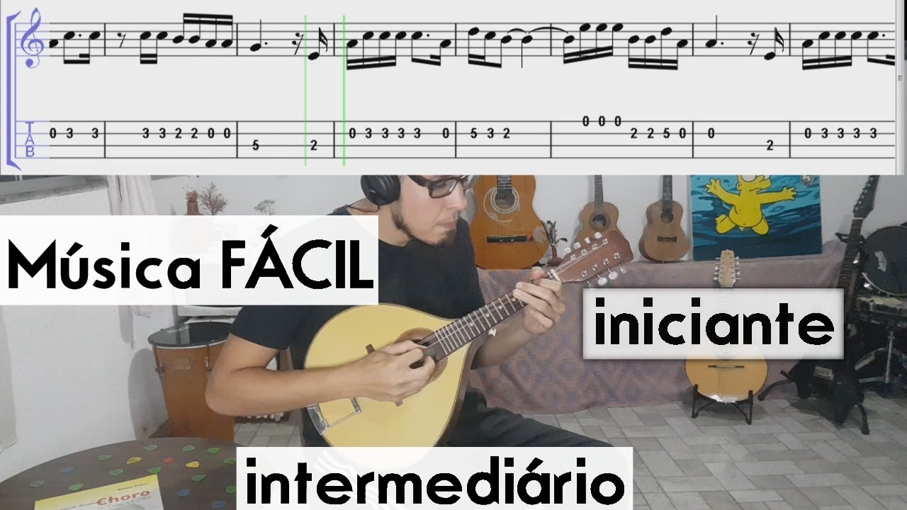 Música FÁCIL no BANDOLIM - Táxi Lunar | Bandolim Iniciante | Tutorial de Bandolim #5