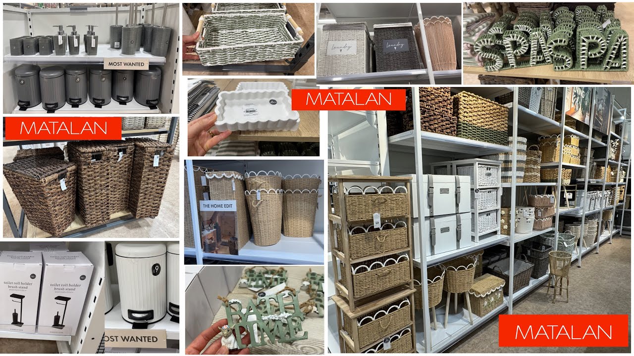 ♦️MATALAN♦️BATHROOM ACCESSORIES, STORAGE ITEMS, LAUNDRY BASKETS NEW COLLECTION IN STORE😍January 2026