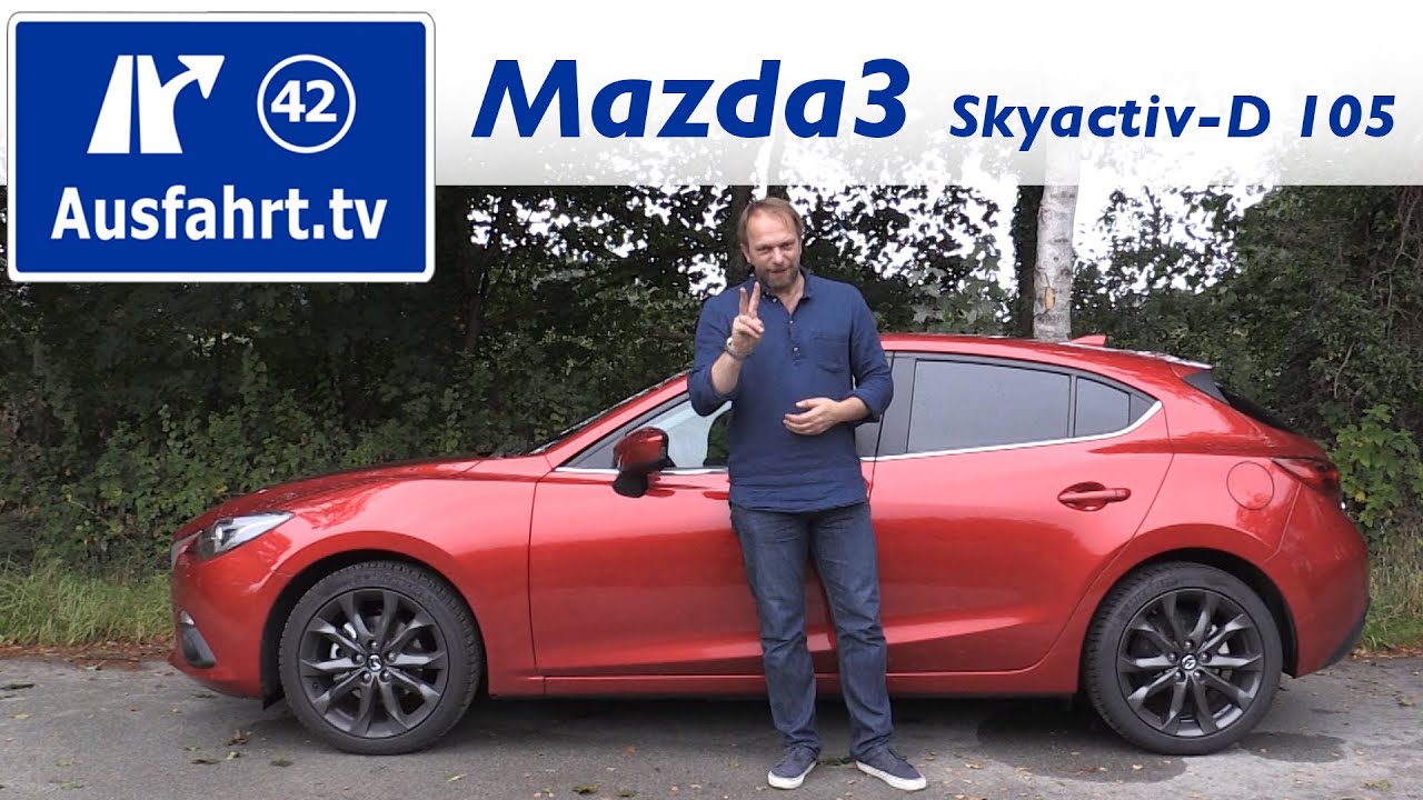 2016 Mazda3 Skyactiv-D 105 Nakama - Fahrbericht der Probefahrt, Test, Review