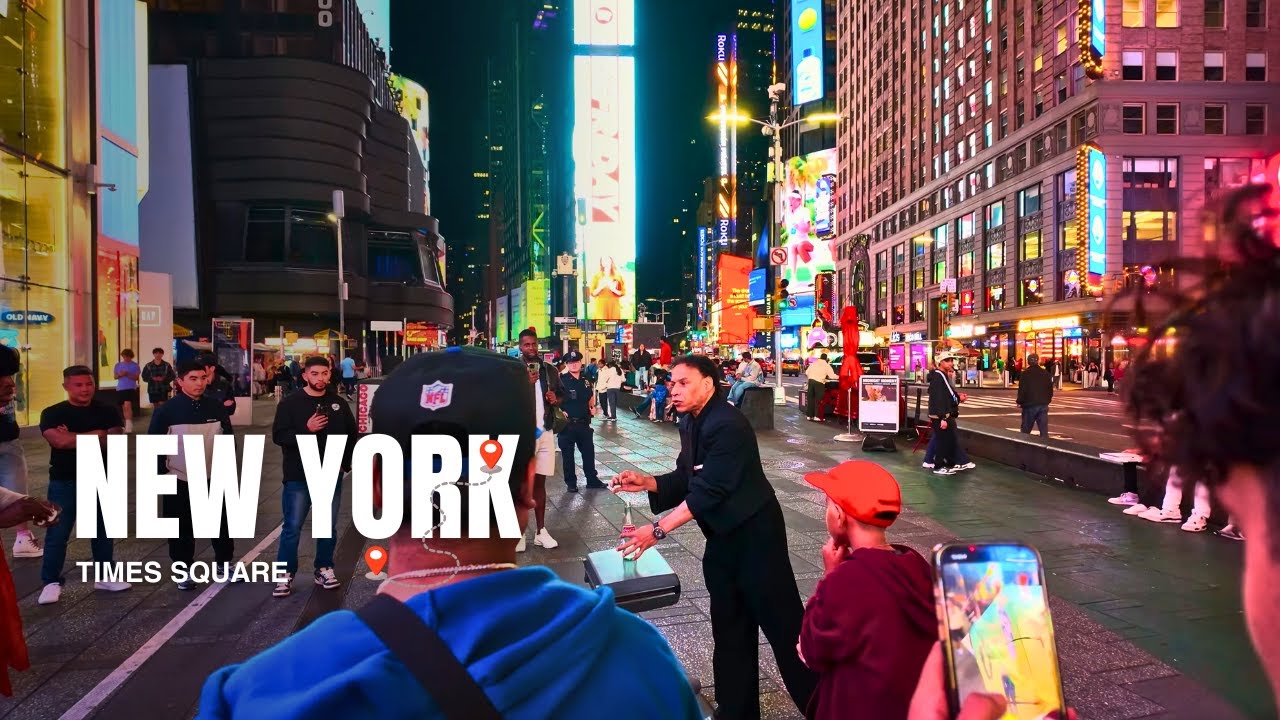 Times Square after MIDNIGHT ✨ | 4K HDR New York City Walking Tour 2025