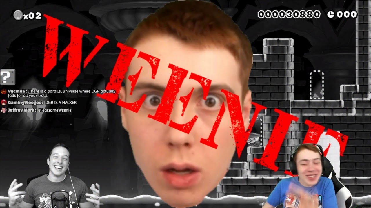 Reacting To DGR Doing My Mario Maker Level!