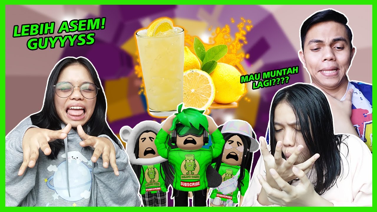 ASAM! Challenge Obby Sambil Minum Perasan Lemon - Roblox Indonesia