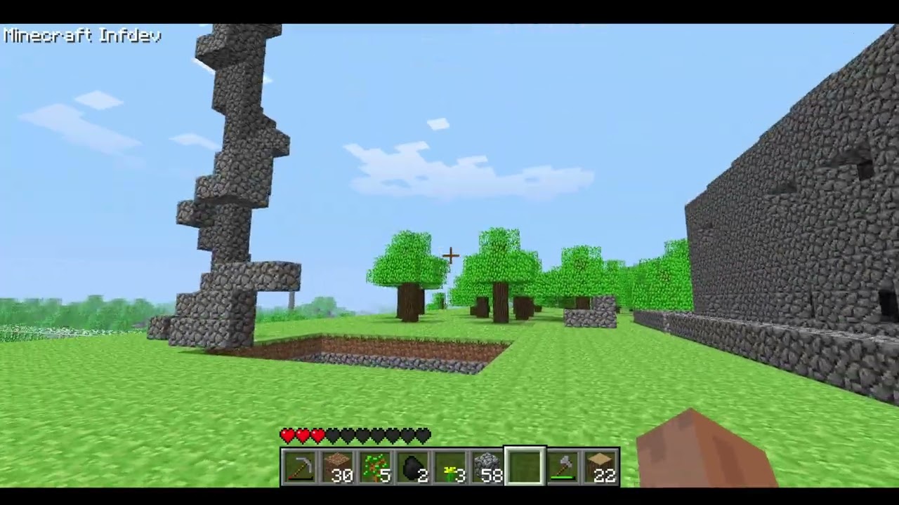 Playing every Minecraft version #62: Infdev 20100327