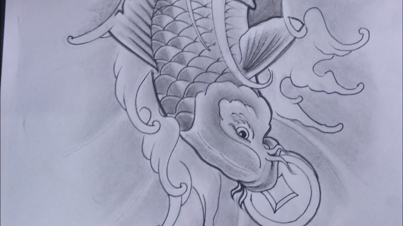 kio fish for tattoo -Drawing kio fish tattoo