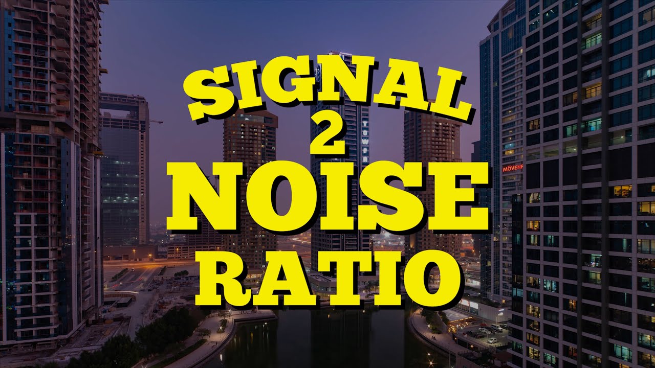 Signal to noise ratios in photography
